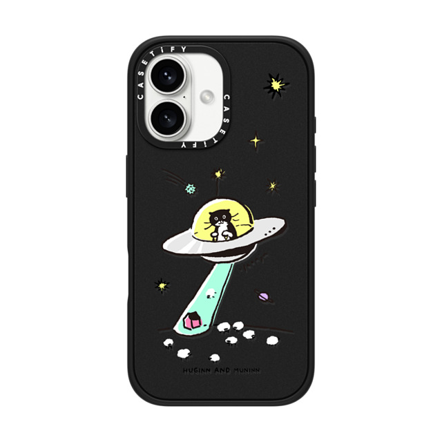 Chocolateye x CASETiFY iPhone 16 ケース マットブラック インパクトケース MagSafe対応 MODAERI IN UFO