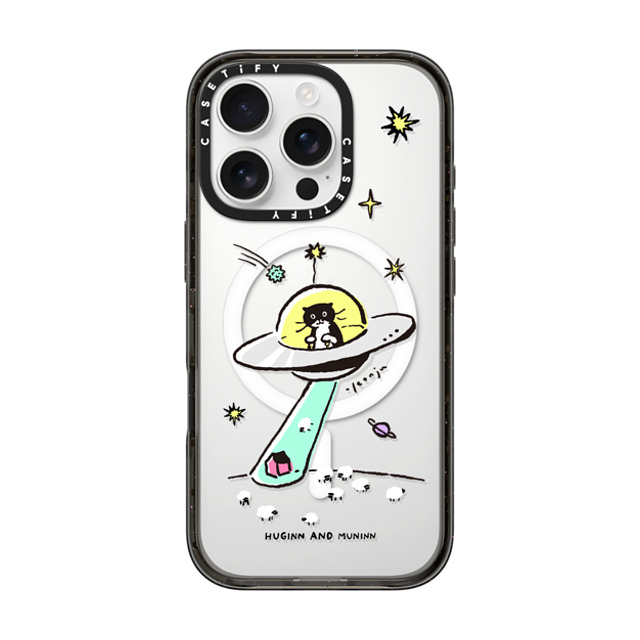 Chocolateye x CASETiFY iPhone 16 Pro ケース ブラック インパクトケース MagSafe対応 MODAERI IN UFO