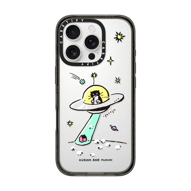 Chocolateye x CASETiFY iPhone 16 Pro ケース ブラック インパクトケース MODAERI IN UFO