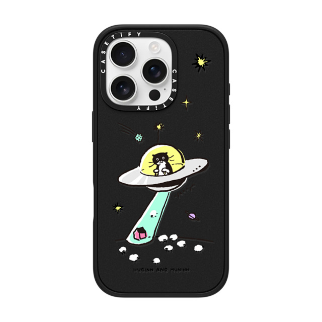 Chocolateye x CASETiFY iPhone 16 Pro ケース マットブラック インパクトケース MODAERI IN UFO