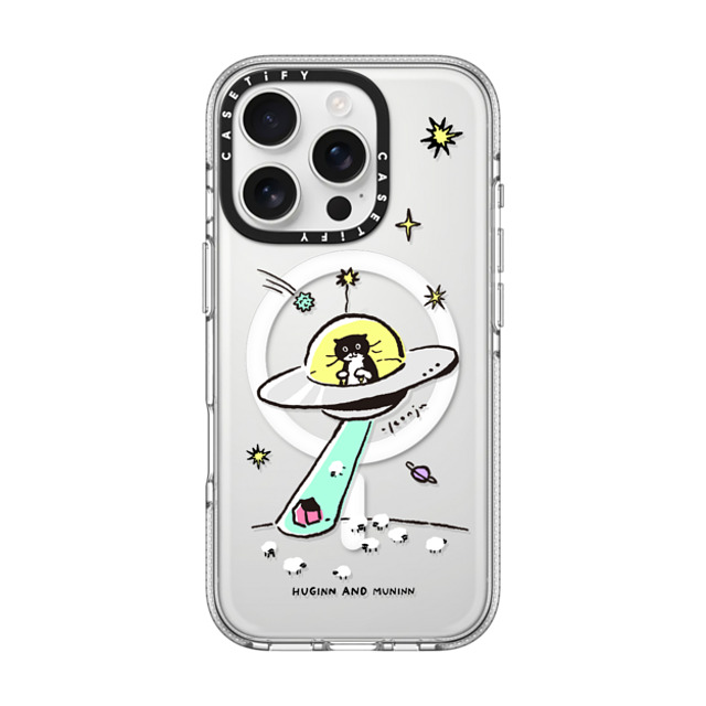 Chocolateye x CASETiFY iPhone 16 Pro ケース クリア クリア ケース MagSafe対応 MODAERI IN UFO