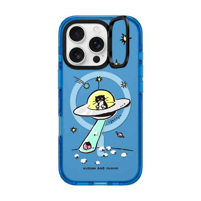 Chocolateye x CASETiFY iPhone 16 Pro ケース スカイブルー インパクトリングスタンドケース MagSafe対応 MODAERI IN UFO