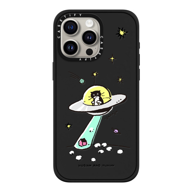 Chocolateye x CASETiFY iPhone 15 Pro Max ケース マットブラック インパクトケース MagSafe対応 MODAERI IN UFO