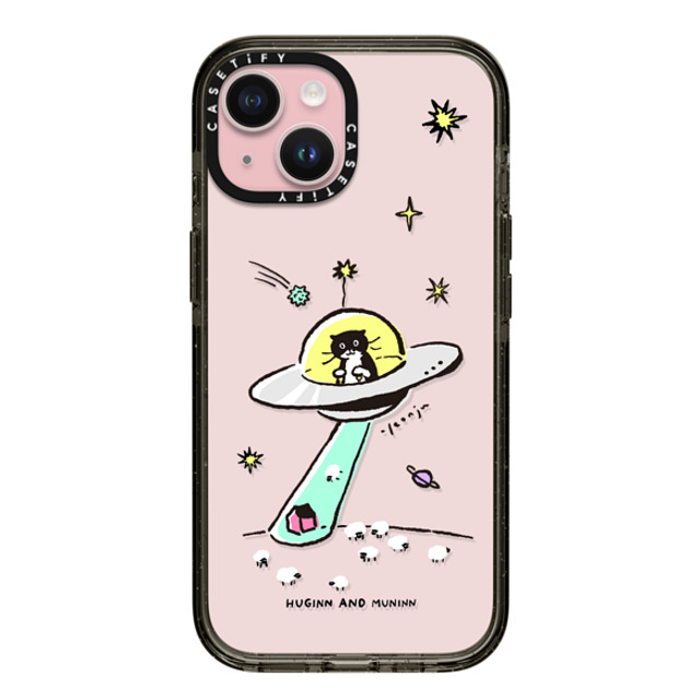 Chocolateye x CASETiFY iPhone 15 ケース ブラック インパクトケース MODAERI IN UFO