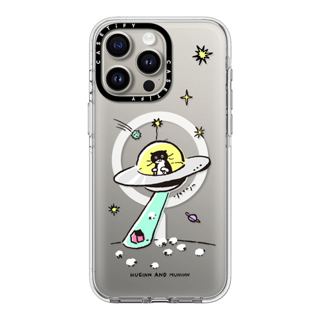 Chocolateye x CASETiFY iPhone 15 Pro Max ケース クリア クリア ケース MagSafe対応 MODAERI IN UFO