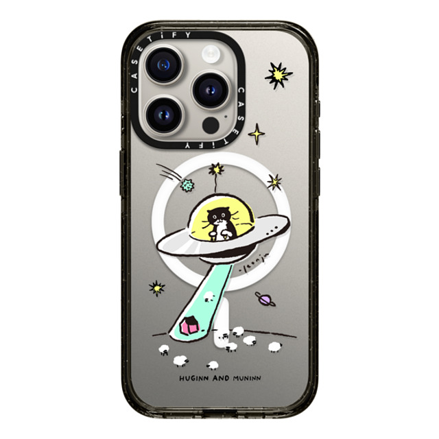 Chocolateye x CASETiFY iPhone 15 Pro ケース ブラック インパクトケース MagSafe対応 MODAERI IN UFO