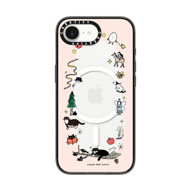 Chocolateye x CASETiFY iPhone 16e ケース Cat,Animal ブラック インパクトケース MagSafe対応 small friends Back to School Chocolateye x CASETiFY iPhone 16e ケース Cat,Animal ブラック インパクトケース MagSafe対応 small friends Back to School