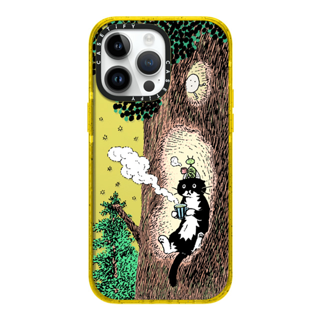 Chocolateye x CASETiFY iPhone 14 Pro Max Case Cat,Animal イエロー インパクトケース Rest time Mother's Day Chocolateye x CASETiFY iPhone 14 Pro Max Case Cat,Animal イエロー インパクトケース Rest time Mother's Day
