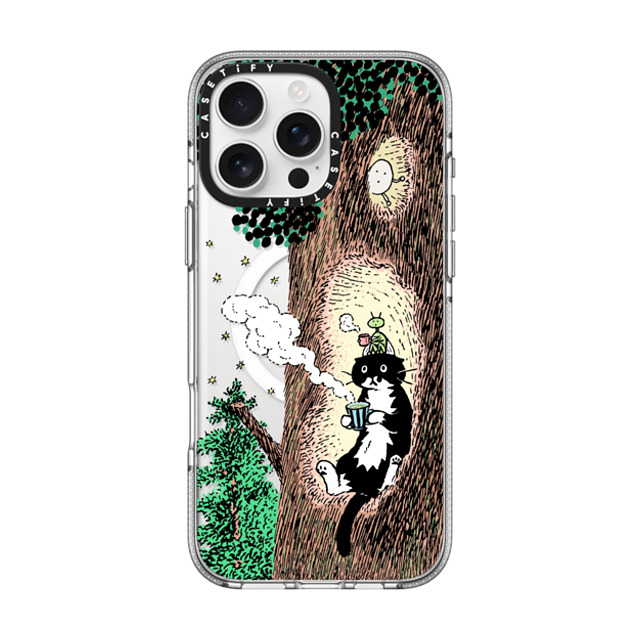 Chocolateye x CASETiFY iPhone 16 Pro Max ケース クリア クリア ケース MagSafe対応 Rest time