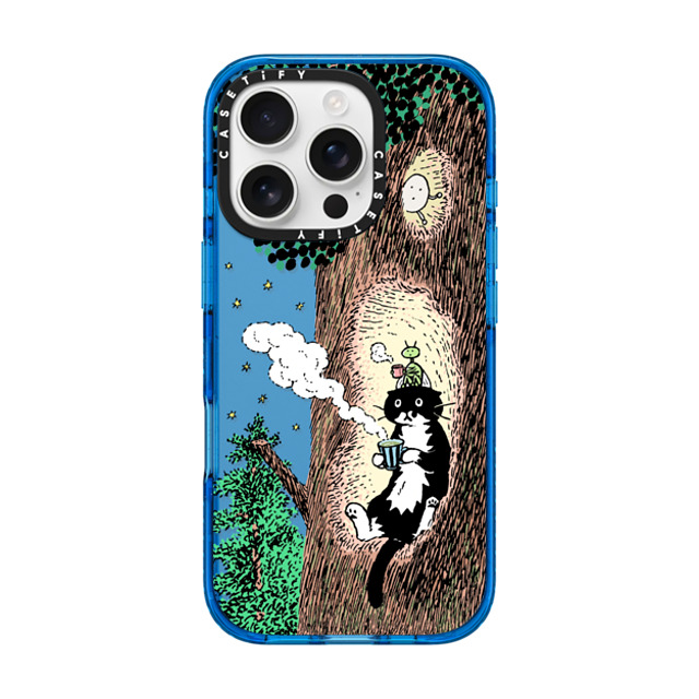 Chocolateye x CASETiFY iPhone 16 Pro Case スカイブルー Impact Case Rest time Chocolateye x CASETiFY iPhone 16 Pro Case スカイブルー Impact Case Rest time