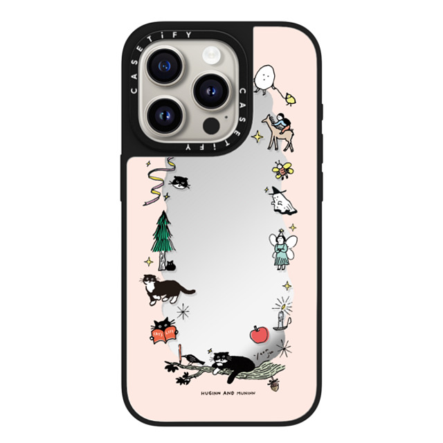 Chocolateye x CASETiFY iPhone 15 Pro Case Silver on Black ミラーケース MagSafe対応 small friends Chocolateye x CASETiFY iPhone 15 Pro Case Silver on Black ミラーケース MagSafe対応 small friends