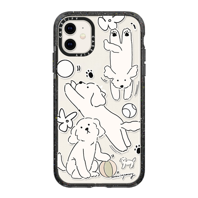 DRAWINGMARY x CASETiFY iPhone 11 ケース Sticker,Dog ブラック インパクトケース Play Day by drawingmary Back to School DRAWINGMARY x CASETiFY iPhone 11 ケース Sticker,Dog ブラック インパクトケース Play Day by drawingmary Back to School