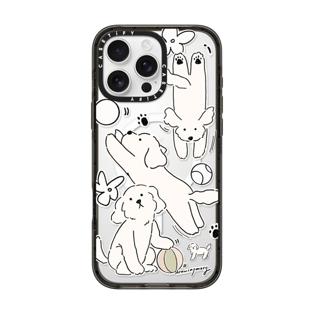 DRAWINGMARY x CASETiFY iPhone 16 Pro Max ケース Sticker,Dog ブラック インパクトケース MagSafe対応 Play Day by drawingmary Father's Day DRAWINGMARY x CASETiFY iPhone 16 Pro Max ケース Sticker,Dog ブラック インパクトケース MagSafe対応 Play Day by drawingmary Father's Day