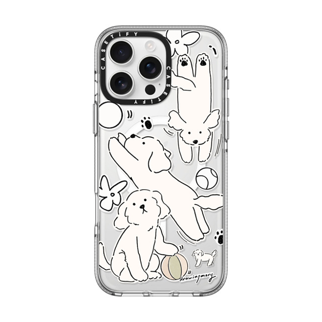 DRAWINGMARY x CASETiFY iPhone 16 Pro Max Case Sticker,Dog クリア クリア ケース MagSafe対応 Play Day by drawingmary Back to School DRAWINGMARY x CASETiFY iPhone 16 Pro Max Case Sticker,Dog クリア クリア ケース MagSafe対応 Play Day by drawingmary Back to School
