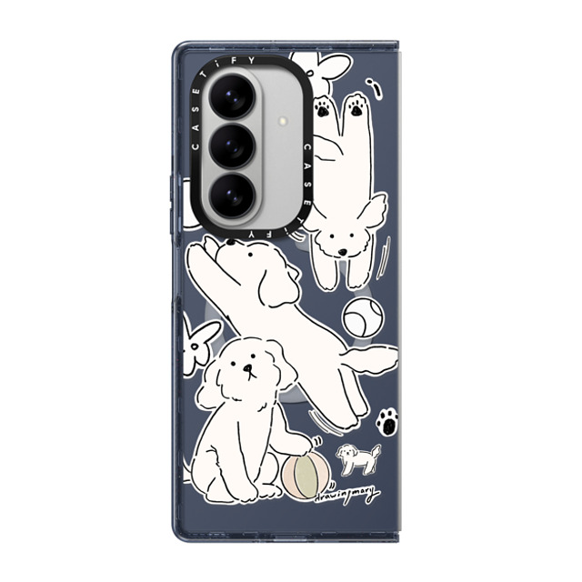DRAWINGMARY x CASETiFY Galaxy Z Fold7 Case Sticker,Dog ネイビー マグネット式 インパクトケース Play Day by drawingmary New iPhone DRAWINGMARY x CASETiFY Galaxy Z Fold7 Case Sticker,Dog ネイビー マグネット式 インパクトケース Play Day by drawingmary New iPhone