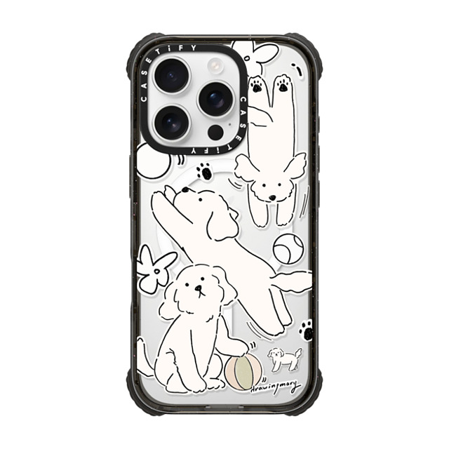DRAWINGMARY x CASETiFY iPhone 16 Pro Case Sticker,Dog Black ウルトラ インパクトケース MagSafe 対応 Play Day by drawingmary Mother's Day DRAWINGMARY x CASETiFY iPhone 16 Pro Case Sticker,Dog Black ウルトラ インパクトケース MagSafe 対応 Play Day by drawingmary Mother's Day