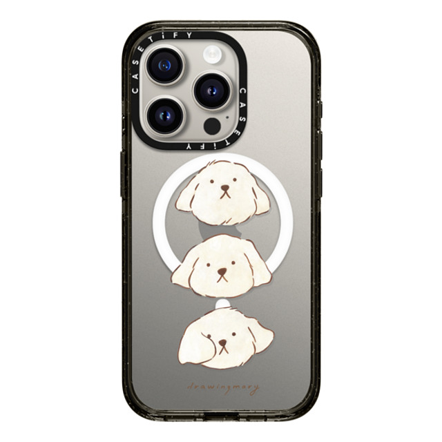 DRAWINGMARY x CASETiFY iPhone 15 Pro Case Dog,Cartoon Black Impact Case MagSafe Compatible White Day by drawingmary Back to School DRAWINGMARY x CASETiFY iPhone 15 Pro Case Dog,Cartoon Black Impact Case MagSafe Compatible White Day by drawingmary Back to School