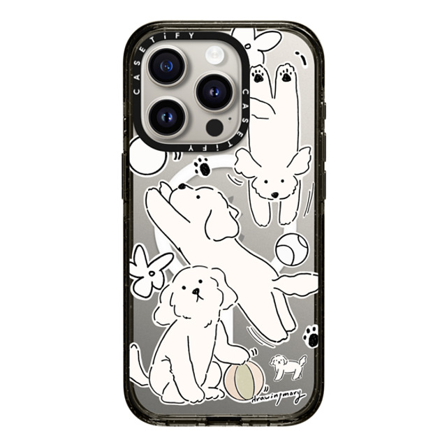 DRAWINGMARY x CASETiFY iPhone 15 Pro Case Sticker,Dog Black Impact Case MagSafe Compatible Play Day by drawingmary Back to School DRAWINGMARY x CASETiFY iPhone 15 Pro Case Sticker,Dog Black Impact Case MagSafe Compatible Play Day by drawingmary Back to School