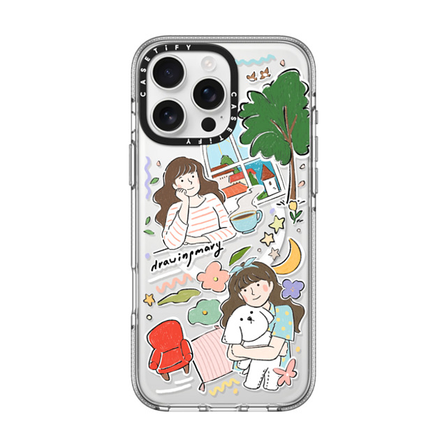 DRAWINGMARY x CASETiFY iPhone 16 Pro Max ケース Sticker,Cherry クリア クリア ケース MagSafe対応 Merry Day by drawingmary Father's Day DRAWINGMARY x CASETiFY iPhone 16 Pro Max ケース Sticker,Cherry クリア クリア ケース MagSafe対応 Merry Day by drawingmary Father's Day