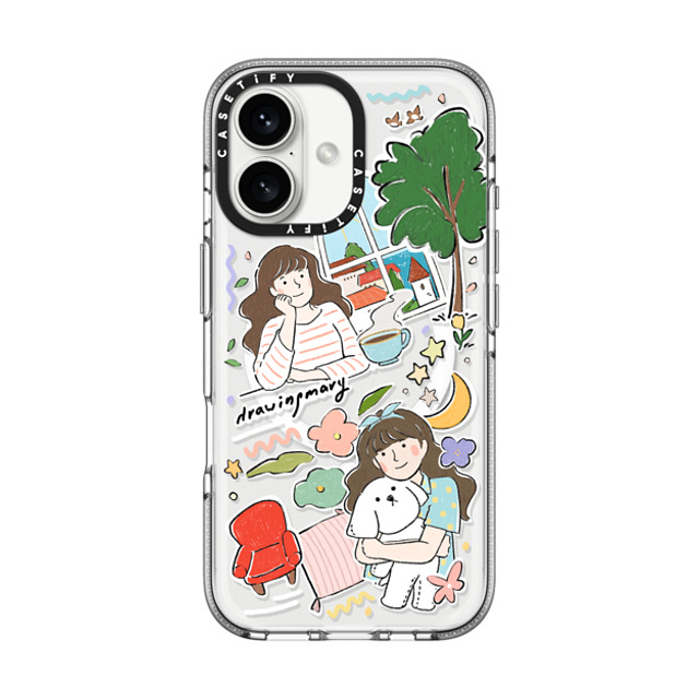 DRAWINGMARY x CASETiFY iPhone 16 ケース Sticker,Cherry クリア クリア ケース MagSafe対応 Merry Day by drawingmary Father's Day DRAWINGMARY x CASETiFY iPhone 16 ケース Sticker,Cherry クリア クリア ケース MagSafe対応 Merry Day by drawingmary Father's Day