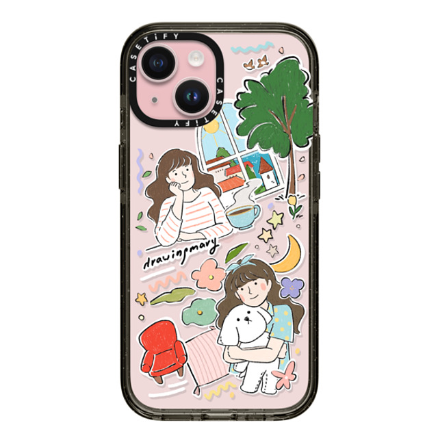 DRAWINGMARY x CASETiFY iPhone 15 Case Sticker,Cherry Black インパクトケース Merry Day by drawingmary Mother's Day DRAWINGMARY x CASETiFY iPhone 15 Case Sticker,Cherry Black インパクトケース Merry Day by drawingmary Mother's Day