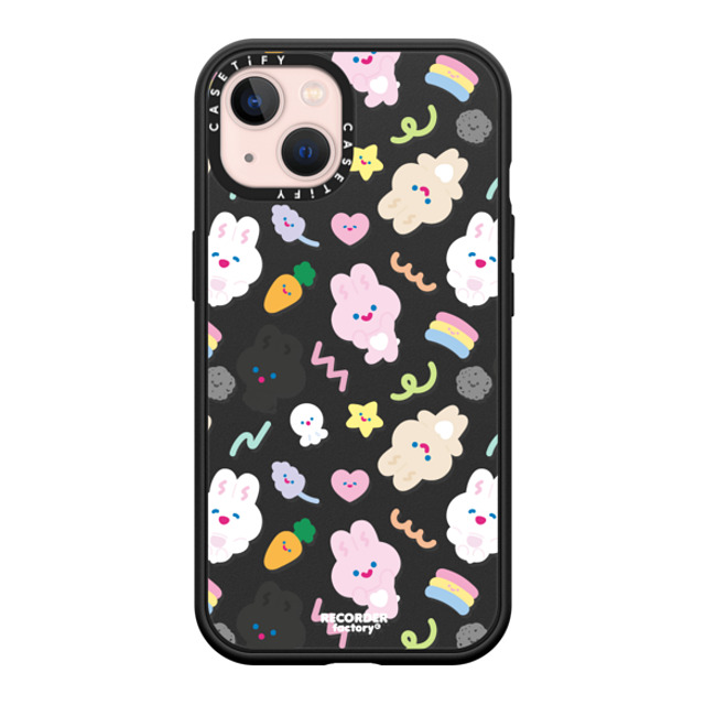 RECORDER factory x CASETiFY iPhone 13 ケース マットブラック インパクトケース MagSafe対応 PARTY