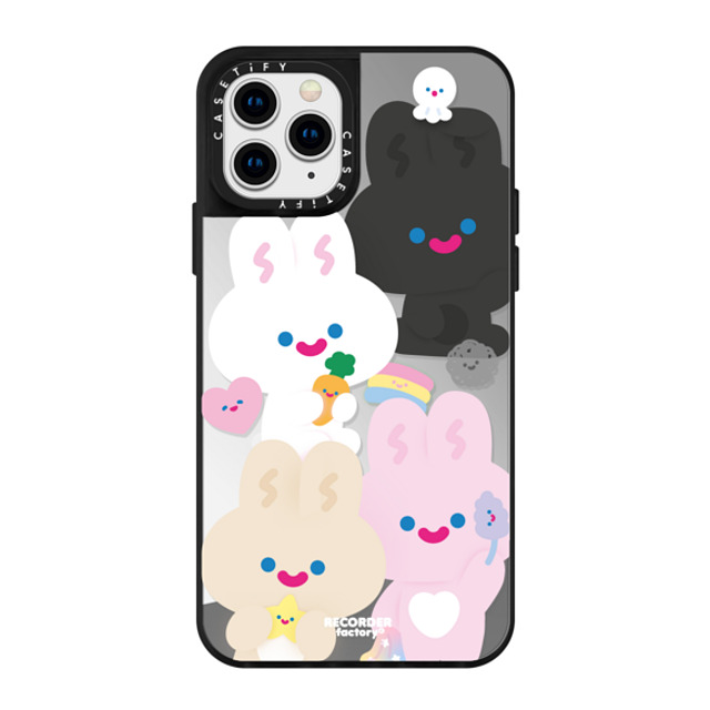 RECORDER factory x CASETiFY iPhone 11 Pro Case Silver on Black ミラーケース TOGETHER RECORDER factory x CASETiFY iPhone 11 Pro Case Silver on Black ミラーケース TOGETHER