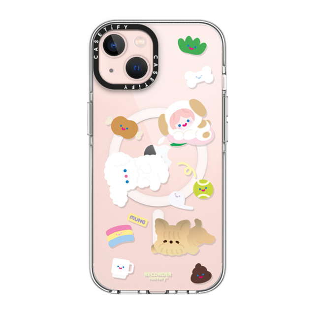 RECORDER factory x CASETiFY iPhone 13 ケース クリア クリア ケース MagSafe対応 CELL PUPPY