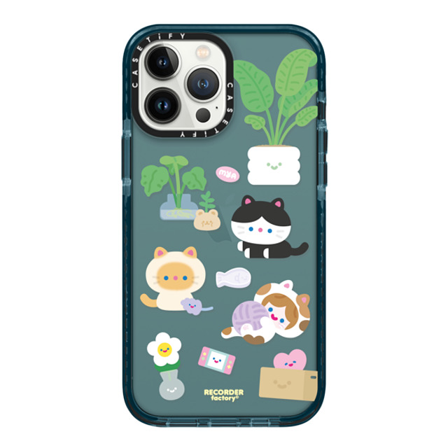 RECORDER factory x CASETiFY iPhone 13 Pro Max ケース Pacific Blue インパクトケース CELL KITTEN