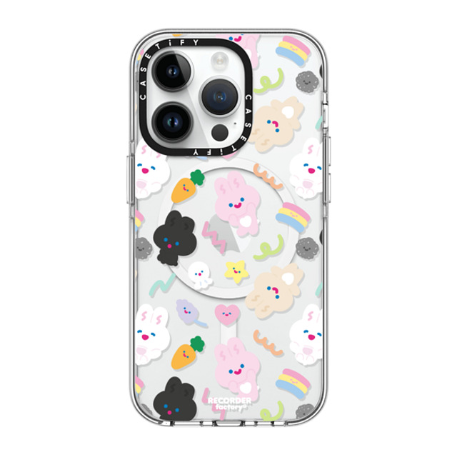 RECORDER factory x CASETiFY iPhone 14 Pro ケース クリア クリア ケース MagSafe対応 PARTY