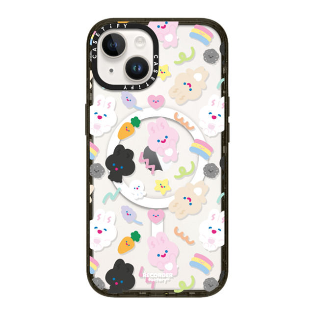 RECORDER factory x CASETiFY iPhone 14 ケース ブラック インパクトケース MagSafe対応 PARTY