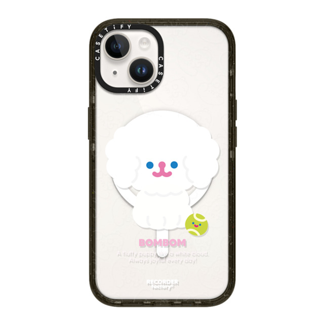 RECORDER factory x CASETiFY iPhone 14 ケース ブラック インパクトケース MagSafe対応 BIG BOMBOM