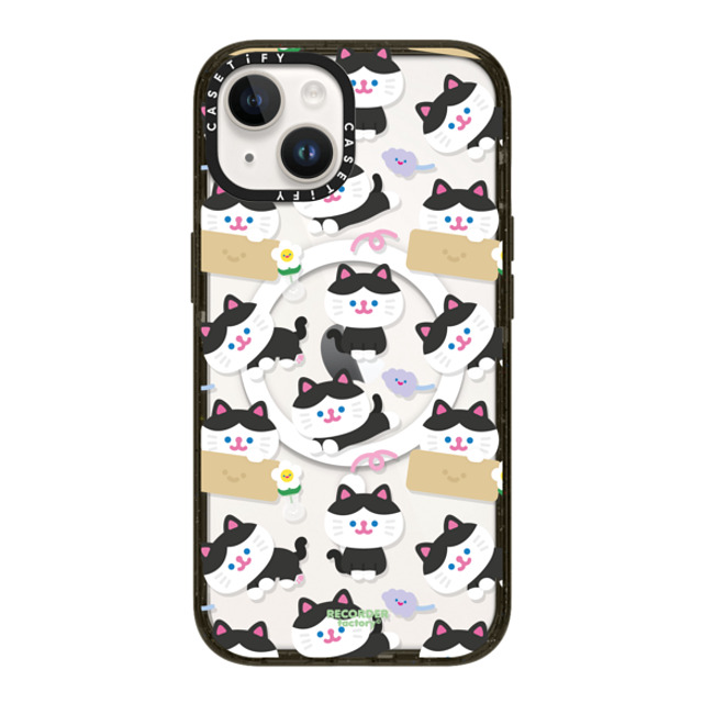 RECORDER factory x CASETiFY iPhone 14 ケース ブラック インパクトケース MagSafe対応 KANCHO