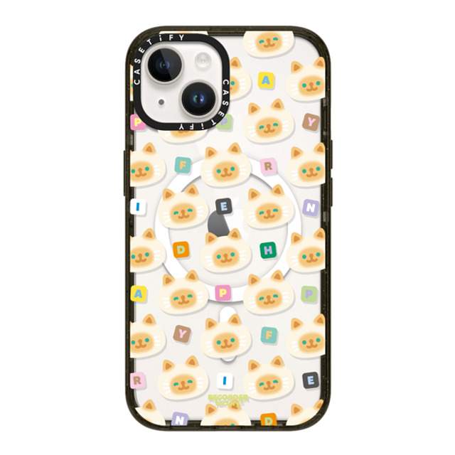 RECORDER factory x CASETiFY iPhone 14 ケース ブラック インパクトケース MagSafe対応 SHY