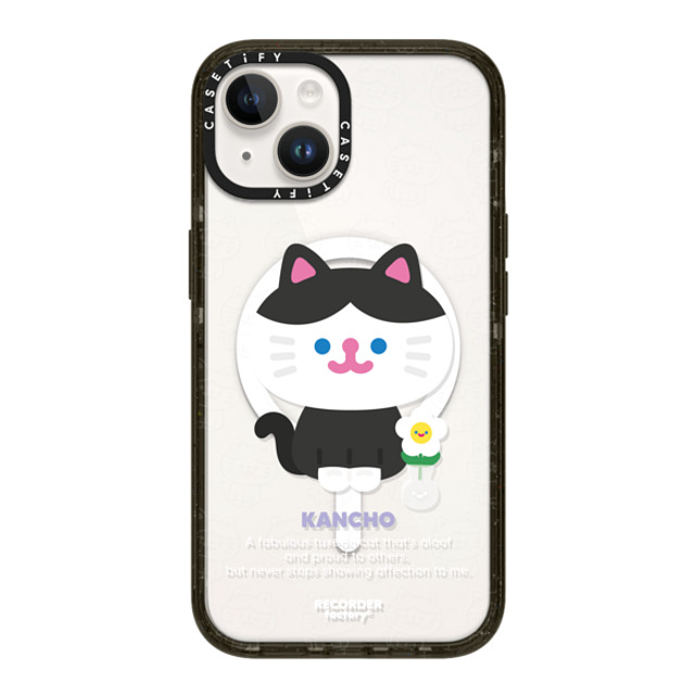 RECORDER factory x CASETiFY iPhone 14 ケース ブラック インパクトケース MagSafe対応 BIG KANCHO