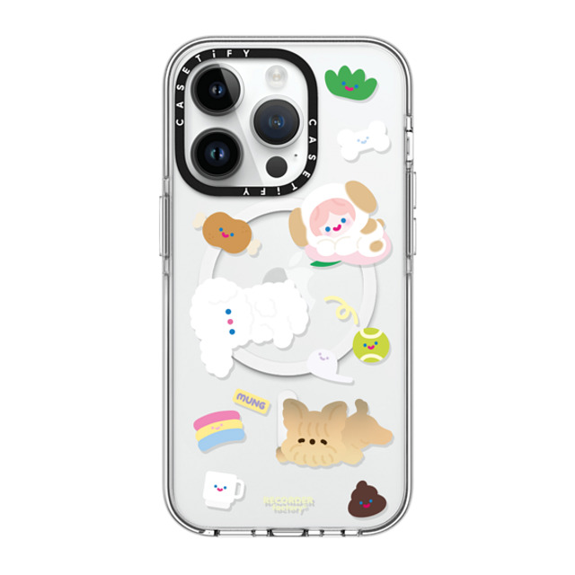 RECORDER factory x CASETiFY iPhone 14 Pro ケース クリア クリア ケース MagSafe対応 CELL PUPPY