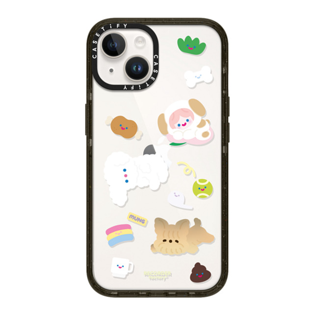 RECORDER factory x CASETiFY iPhone 14 ケース ブラック インパクトケース CELL PUPPY