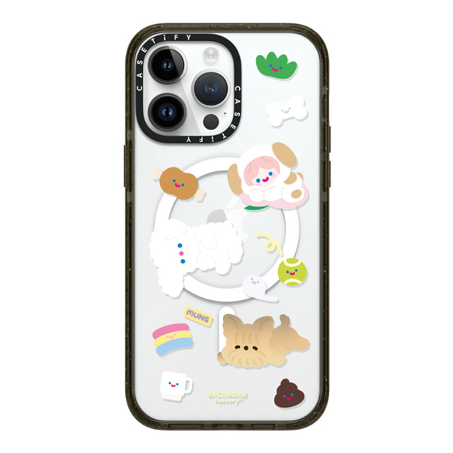 RECORDER factory x CASETiFY iPhone 14 Pro Max ケース ブラック インパクトケース MagSafe対応 CELL PUPPY