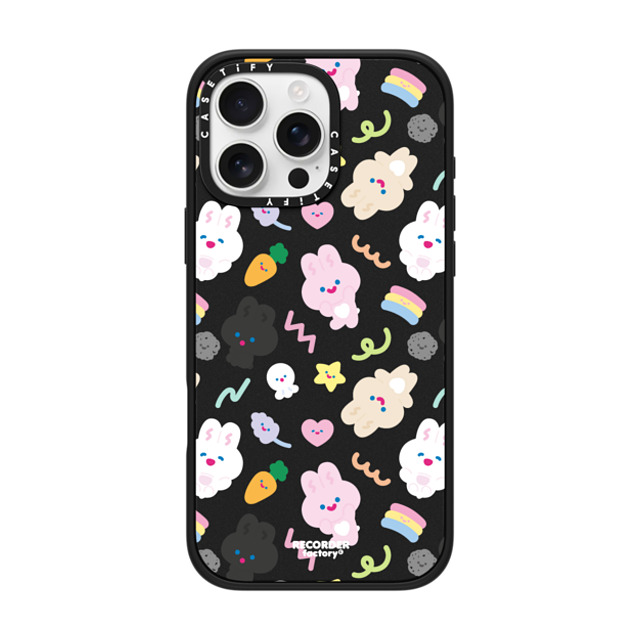 RECORDER factory x CASETiFY iPhone 16 Pro Max ケース マットブラック インパクトケース MagSafe対応 PARTY