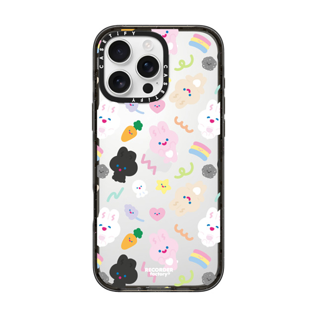 RECORDER factory x CASETiFY iPhone 16 Pro Max ケース Cartoon ブラック インパクトケース PARTY Back to School RECORDER factory x CASETiFY iPhone 16 Pro Max ケース Cartoon ブラック インパクトケース PARTY Back to School