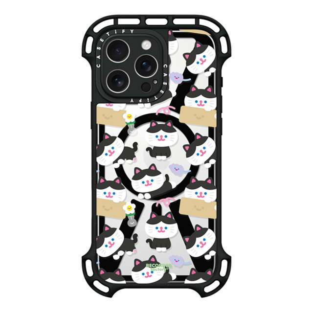 RECORDER factory x CASETiFY iPhone 16 Pro Max ケース ブラック ウルトラ バウンスケース MagSafe対応 KANCHO