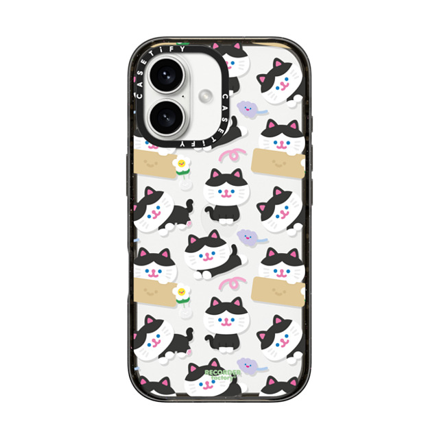 RECORDER factory x CASETiFY iPhone 16 ケース ブラック インパクトケース KANCHO