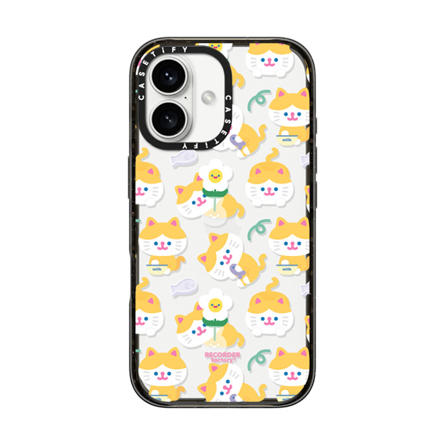 RECORDER factory x CASETiFY iPhone 16 Case Black Impact Case MAYO