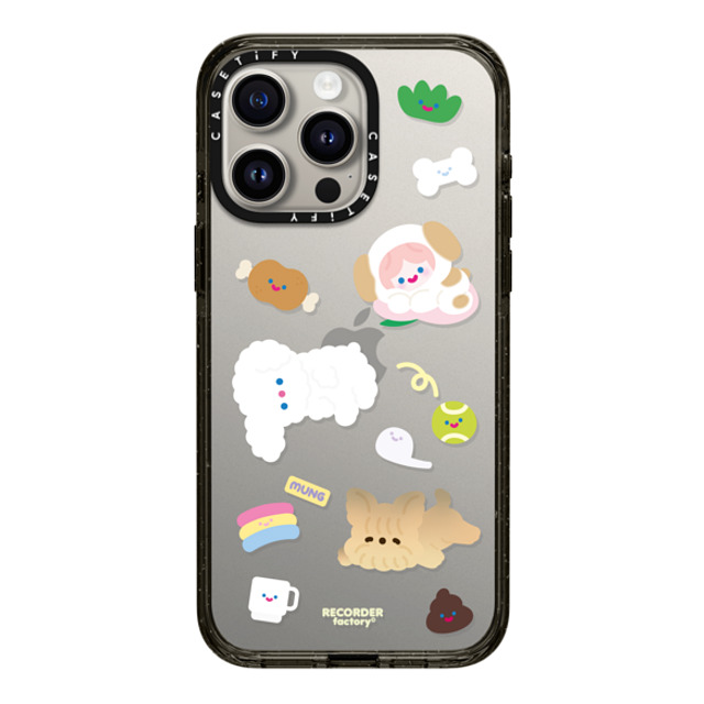 RECORDER factory x CASETiFY iPhone 15 Pro Max ケース ブラック インパクトケース CELL PUPPY