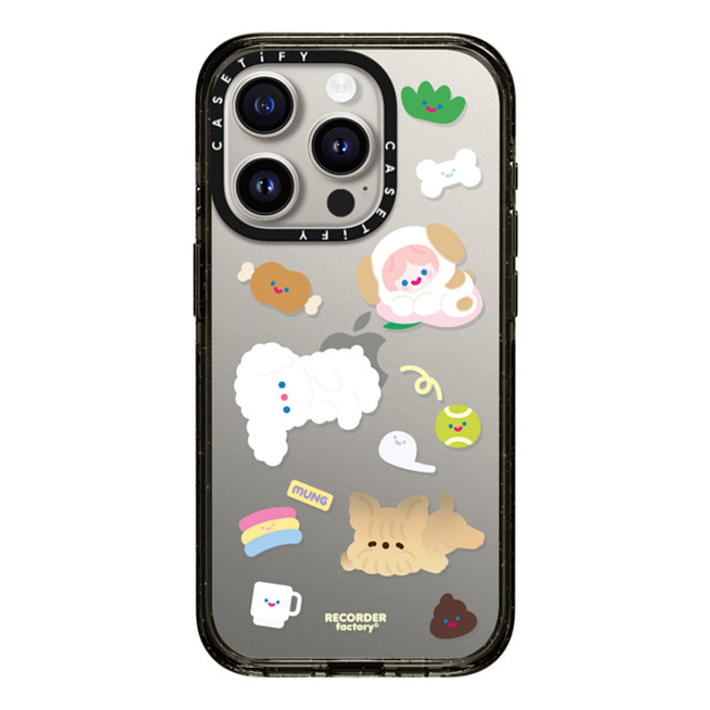 RECORDER factory x CASETiFY iPhone 15 Pro ケース ブラック インパクトケース CELL PUPPY