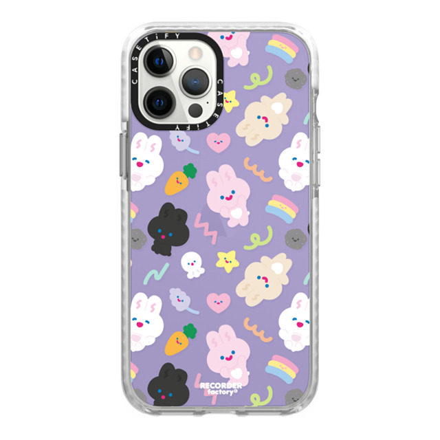 RECORDER factory x CASETiFY iPhone 12 Pro Max ケース Bunny,Cartoon Glossy Frost インパクトケース PARTY Father's Day RECORDER factory x CASETiFY iPhone 12 Pro Max ケース Bunny,Cartoon Glossy Frost インパクトケース PARTY Father's Day