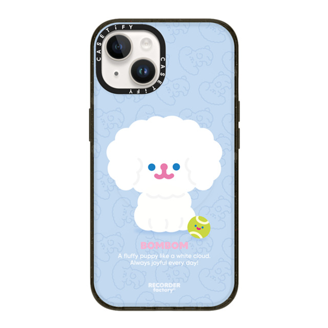 RECORDER factory x CASETiFY iPhone 14 ケース ブラック インパクトケース MagSafe対応 BIG BOMBOM