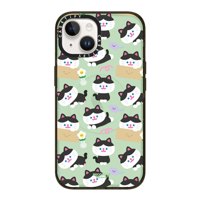 RECORDER factory x CASETiFY iPhone 14 ケース ブラック インパクトケース MagSafe対応 KANCHO