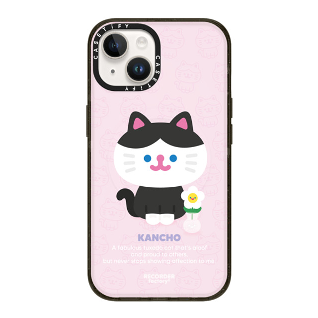 RECORDER factory x CASETiFY iPhone 14 ケース ブラック インパクトケース MagSafe対応 BIG KANCHO