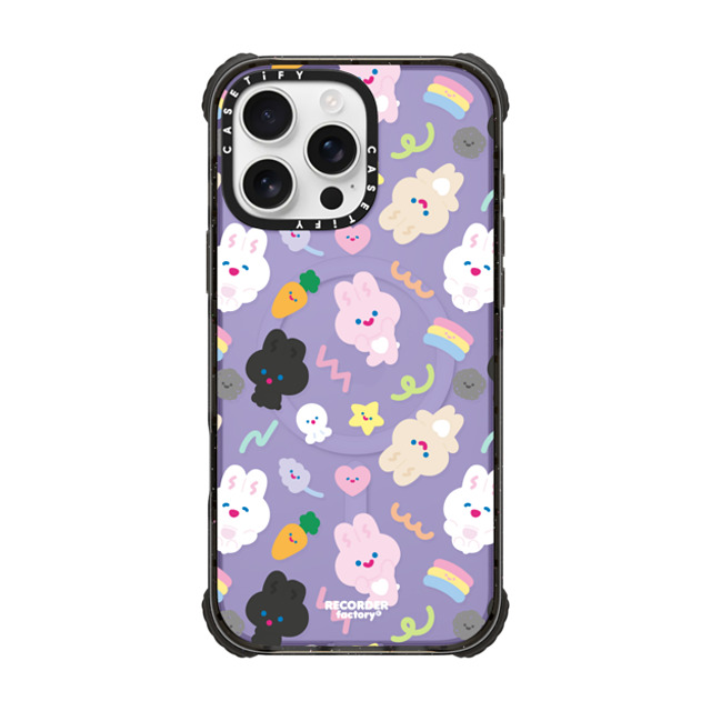 RECORDER factory x CASETiFY iPhone 16 Pro Max Case Bunny,Cartoon Black ウルトラ インパクトケース MagSafe 対応 PARTY Father's Day RECORDER factory x CASETiFY iPhone 16 Pro Max Case Bunny,Cartoon Black ウルトラ インパクトケース MagSafe 対応 PARTY Father's Day